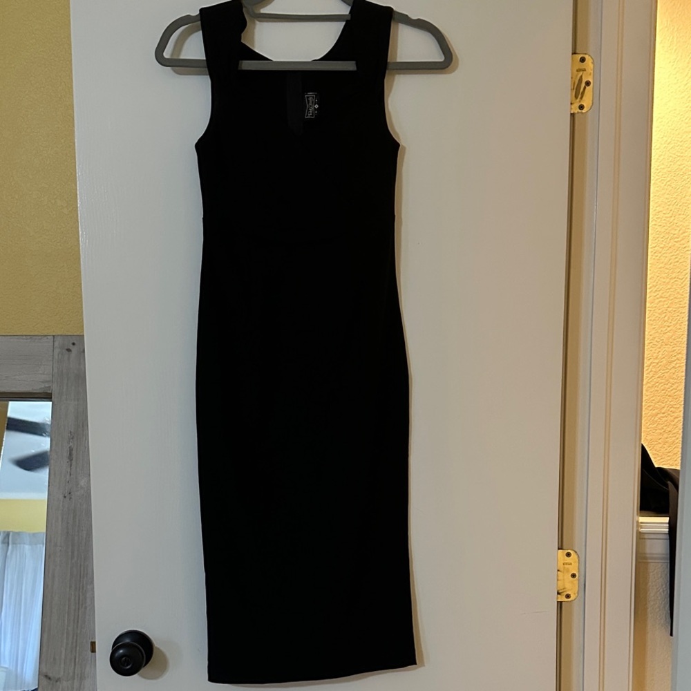 RockSteady Classic Black Midi Dress